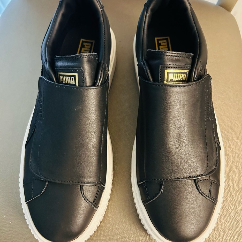 Puma Black Slip-On Sneakers